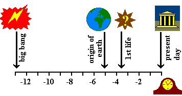 cartoon history from the big bang to today